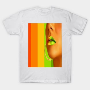 Lips in pastel lines T-Shirt